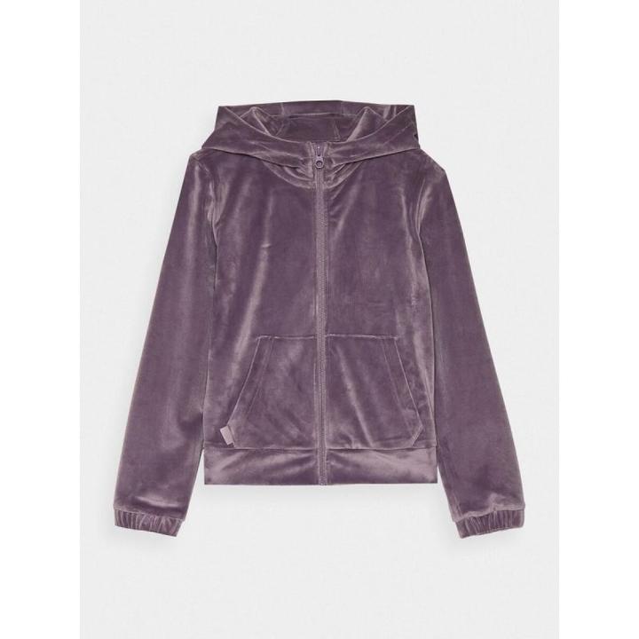 Produktbild 4F Velours-Sweatshirt mit Kapuze, Reissverschluss, Juniorgrösse (164)