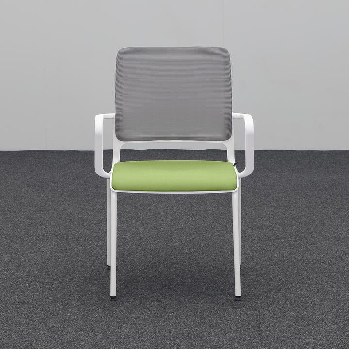 Actual product image Sitag 4-Fuss Stühle SitagXilium Mesh Grün mit Fixarmlehnen, Neu (46 cm)