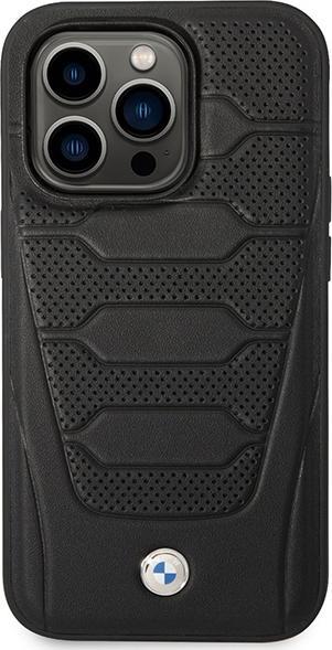 Produktbild BMW Etui BMHMP14L22RPSK iPhone 14 Pro 6,1" czarny/black Leather Seats Pattern MagSafe (Apple iPhone 14 Pro)