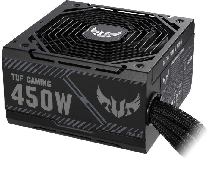 Actual product image ASUS TUF-GAMING-450B Power Supply 450 W 20+4 pin ATX ATX Black (450 W)