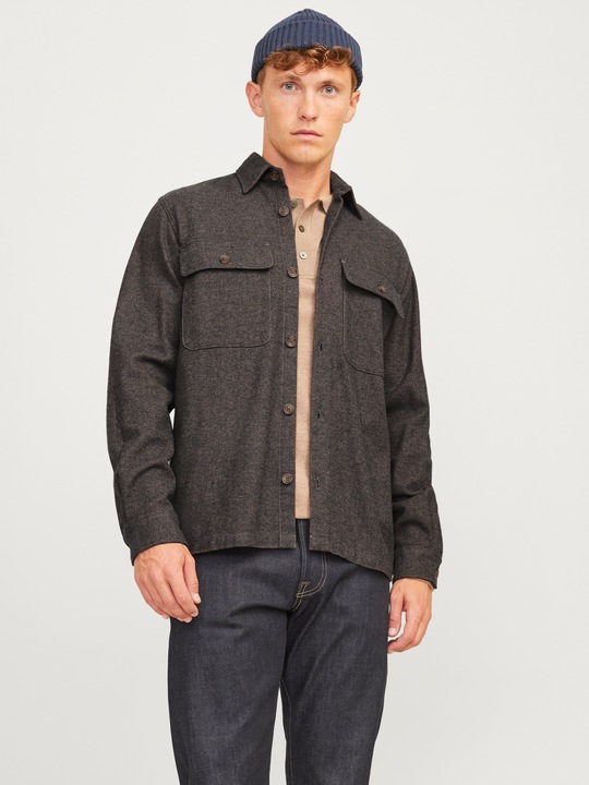 Image du produit Jack & Jones Jprraymond Melange Solid Ls Overshirt Sn (S)