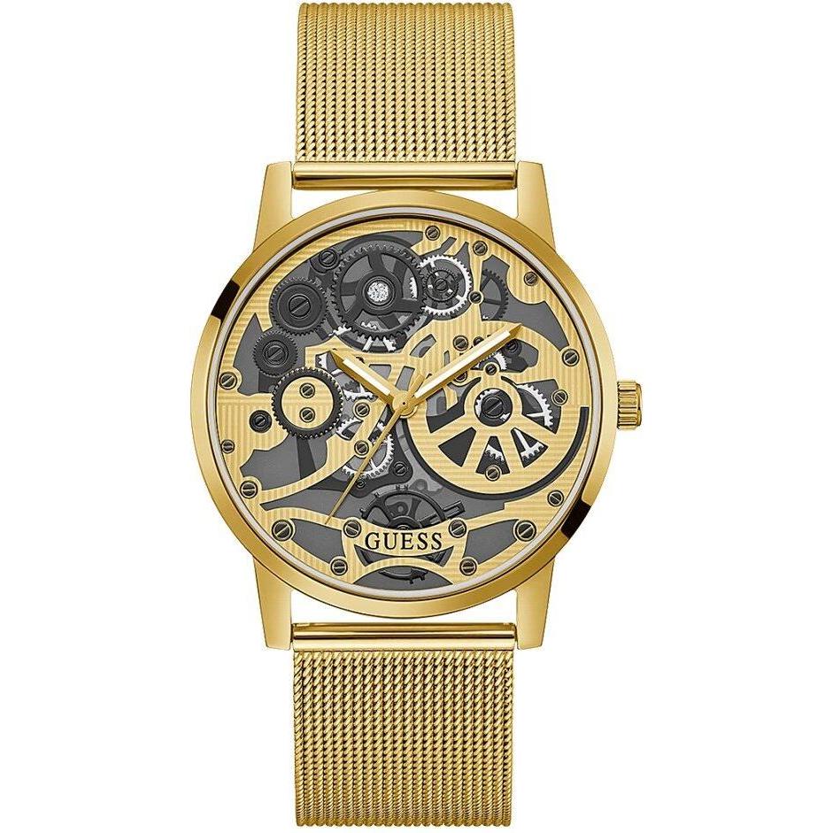 Guess, Armbanduhr, Uhren GENTS GW0538G2, Gold, (Analoguhr)