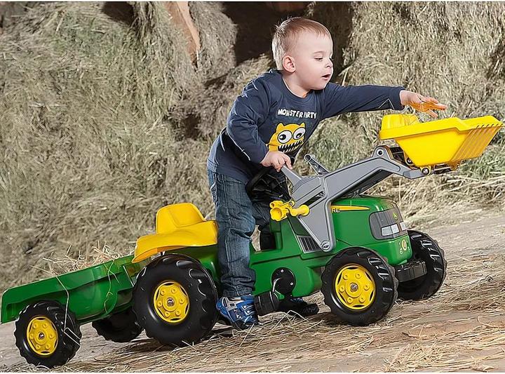 Produktbild Rolly Toys John Deere Traktor mit Lader und Anhänger