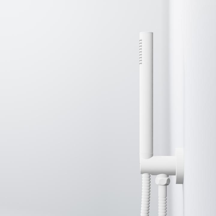 Produktbild Steinberg Serie 100 Handbrausengarnitur, mit integriertem Brauseanschlussbogen, Stabhandbrause