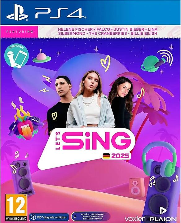 Produktbild Plaion Let's Sing 2025 German Version (PS4, DE)