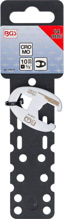 Produktbild BGS Hahnenfussschlüssel Antrieb Innenvierkant 10 mm (3/8") SW 14 mm (14 mm)