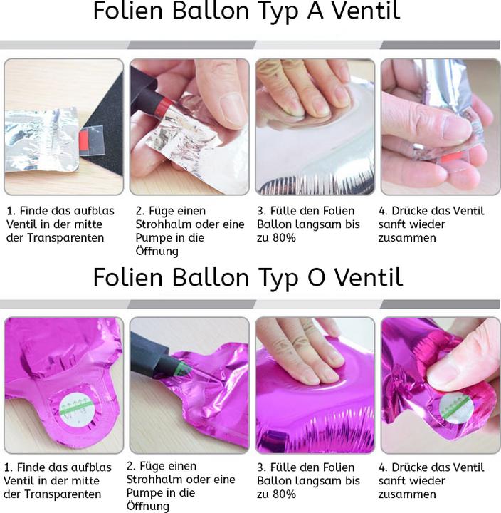 Produktbild Ueli Express Folien Ballon Ziffer 8 40cm Rosa (1 x)