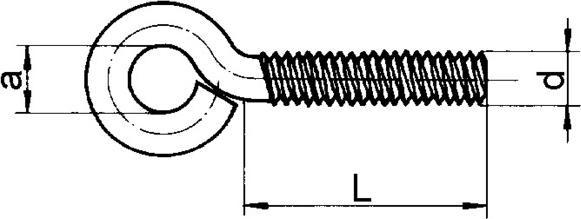 Actual product image Werkstarck Eyebolts (100 Screws per piece)
