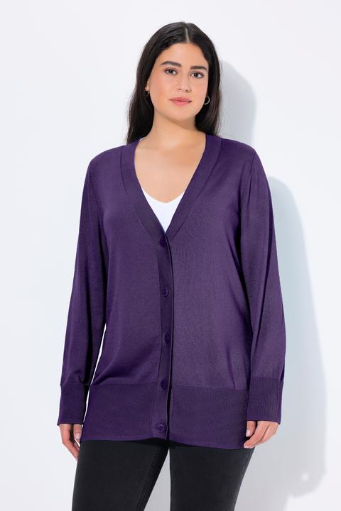 Actual product image Ulla Popken Classic Button Cardigan Sweater (50, 52)