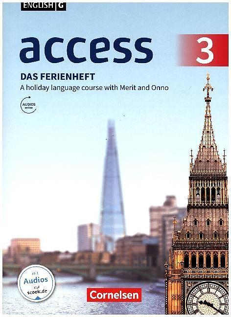 Produktbild English G Access 3. 7th grade. General edition. The vacation booklet. BW (Englisch, Angelika, Thiele, 2017)