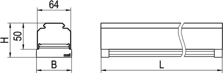 Actual product image Ridi VLGFL1501-7#1561084 LED gear tray 6500K DALI (8100 lm)