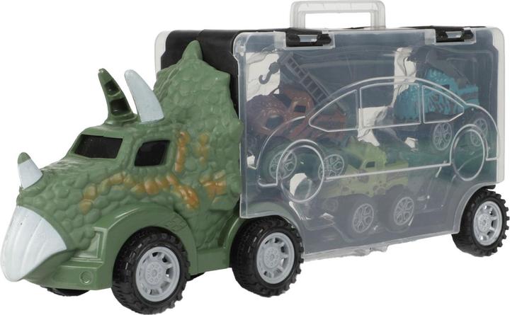Produktbild Toi-Toys World of Dinosaurs Dino-Truck mit 3 Rückzugsautos