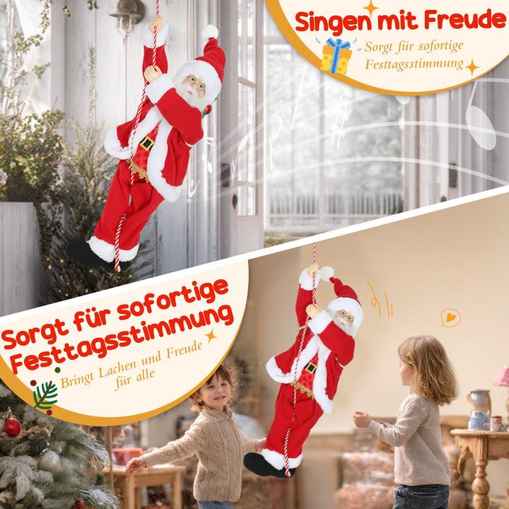 Image du produit Homcom Weihnachtsmann Stahl, Polyester Rot