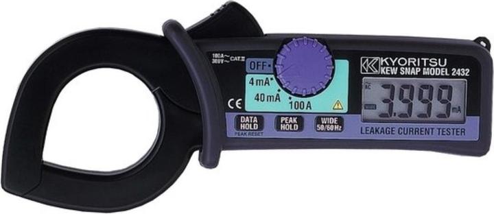 Image du produit Kyoritsu Pince ampèremétrique Multimètre manuel numérique KEW 2432 CAT III 300 V Affichage (CAT III 300V)