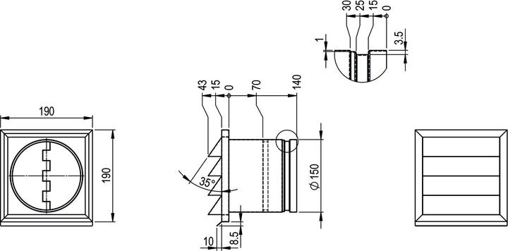 Actual product image Hastrag Facade mesh box