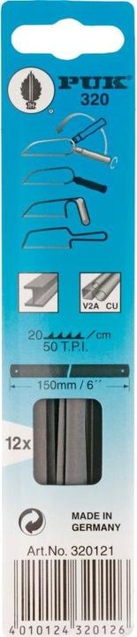 Produktbild Puk Metallsägeblatt 320 Länge 150 mm Zähne per Zoll 50 1-seitig