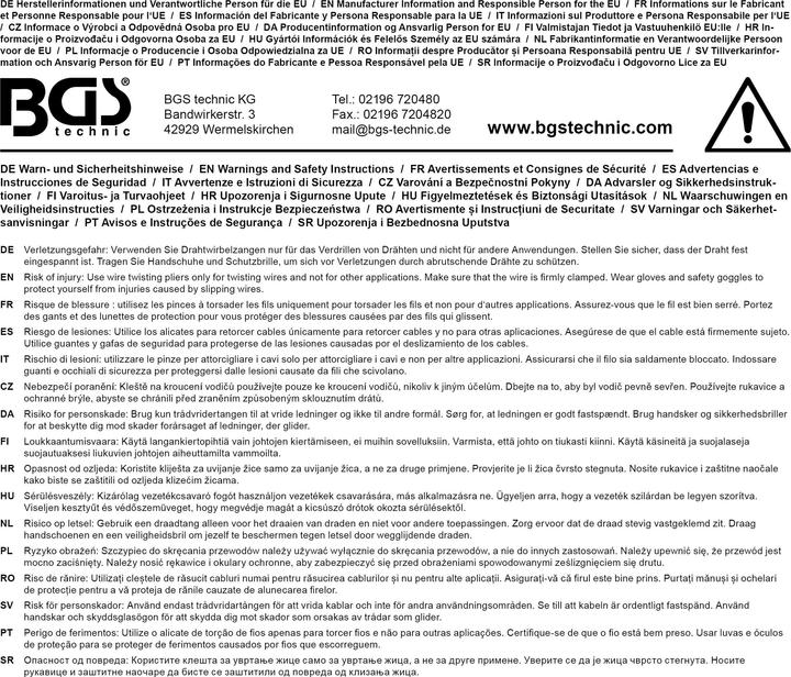 Produktbild BGS Draht-Drehzange (200 mm)