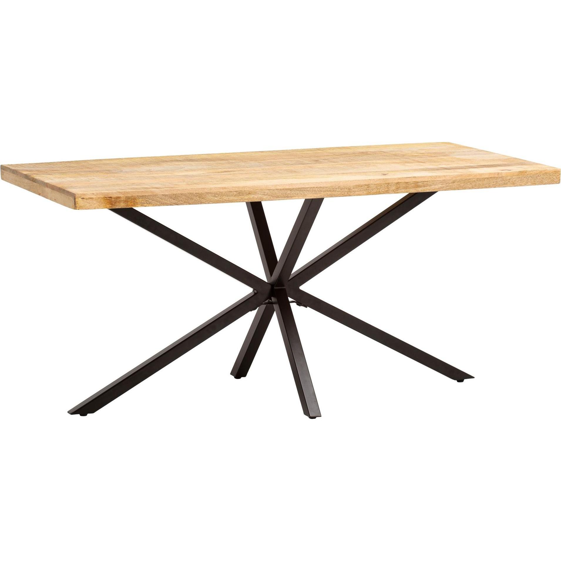 FineBuy, Esstisch, Esszimmertisch Mango Massivholz Esstisch Küchentisch Industrial Gross