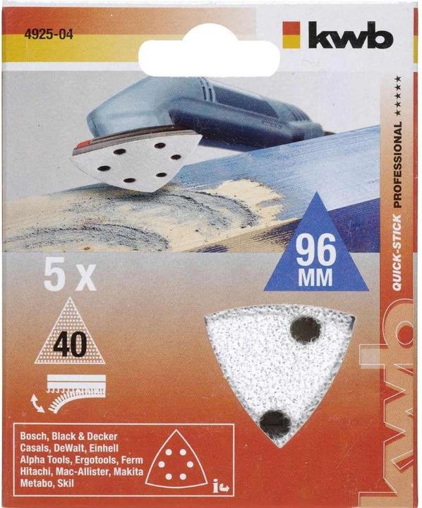 Actual product image kwb Delta adhesive washers K40 /5pcs (40)