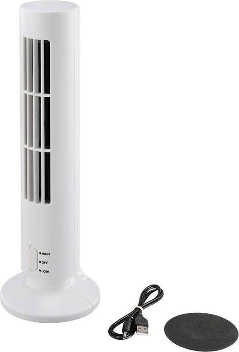 Produktbild Renkforce RF-USBF-690-WH USB-Ventilator (B x H x T) 105 x 335 x 105 mm