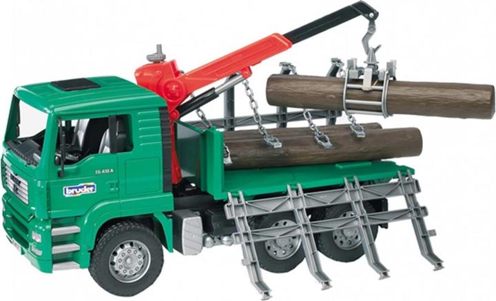 Bruder Man Holztransport-LKW mit Ladekran