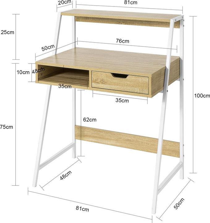Immagine prodotto SoBuy Johanna (81 x 50 x 100 cm)