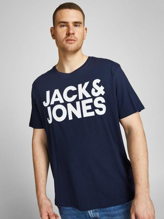 Actual product image Jack & Jones Logo print plus size T-shirt (4XL)