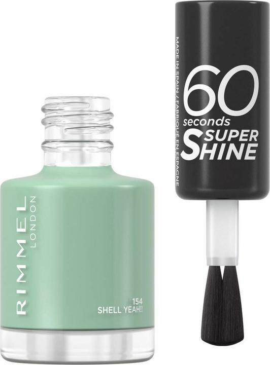 Immagine prodotto Rimmel London Rimmel - 60 Seconds Super Shine - Smalto per unghie 8 ml 154 Shell sì!!! (154, Smalto)