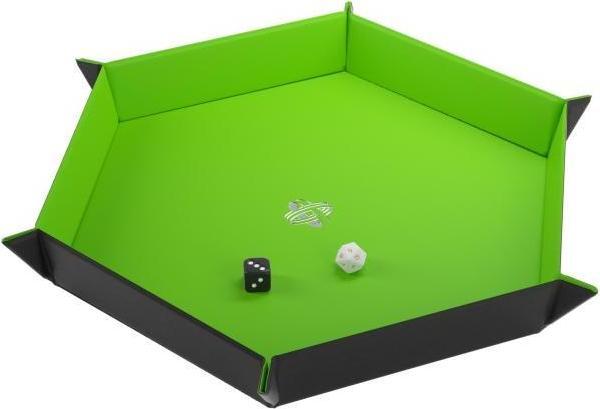 Produktbild Gamegenic GGS60060 - Magnetic Dice Tray Hexagonal Black&Green