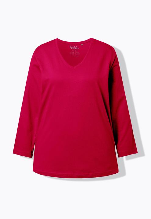 Produktbild Ulla Popken Shirt, V-Ausschnitt, Relaxed, Langarm (60)