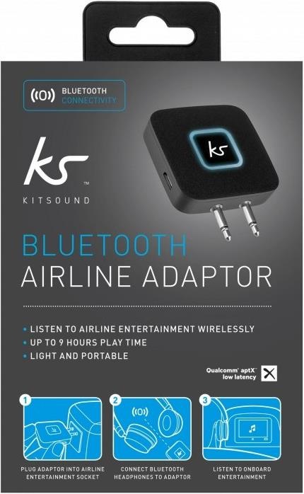 Actual product image KitSound Bluetooth Airline Adapter (Channels)