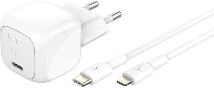 Produktbild Belkin BoostCharge 30 W USB-C mit PD, inkl. USB-C/Lightning Kabel (30 W, 1 Port)