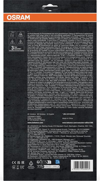 Produktbild Osram Vintage 1906 Led Classic A (E27, 110 lm, 1x)