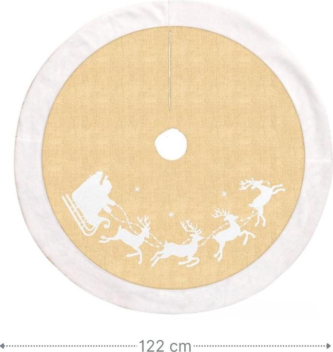 Actual product image Hermex Christmas tree skirt Christmas tree blanket Christmas tree mat Christmas tree rug Tree skirt