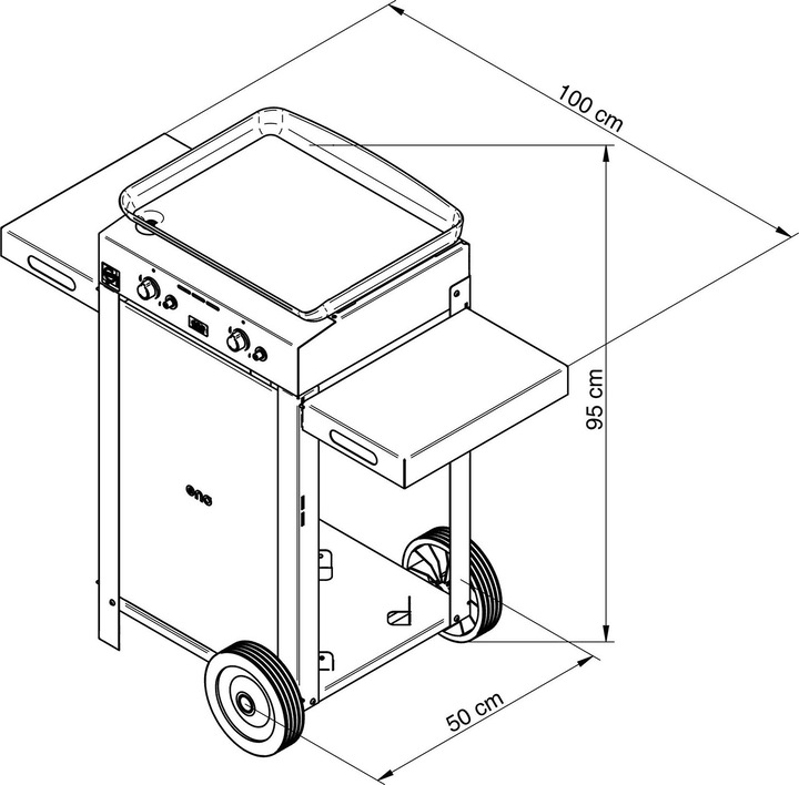 Immagine prodotto Eno Plancha a gas Combo Initial 50 100x53x95 cm