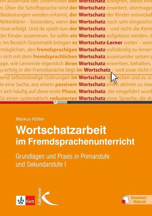 Produktbild Wortschatzarbeit im Fremdsprachenunterricht (Deutsch, Markus Kötter, 2022)