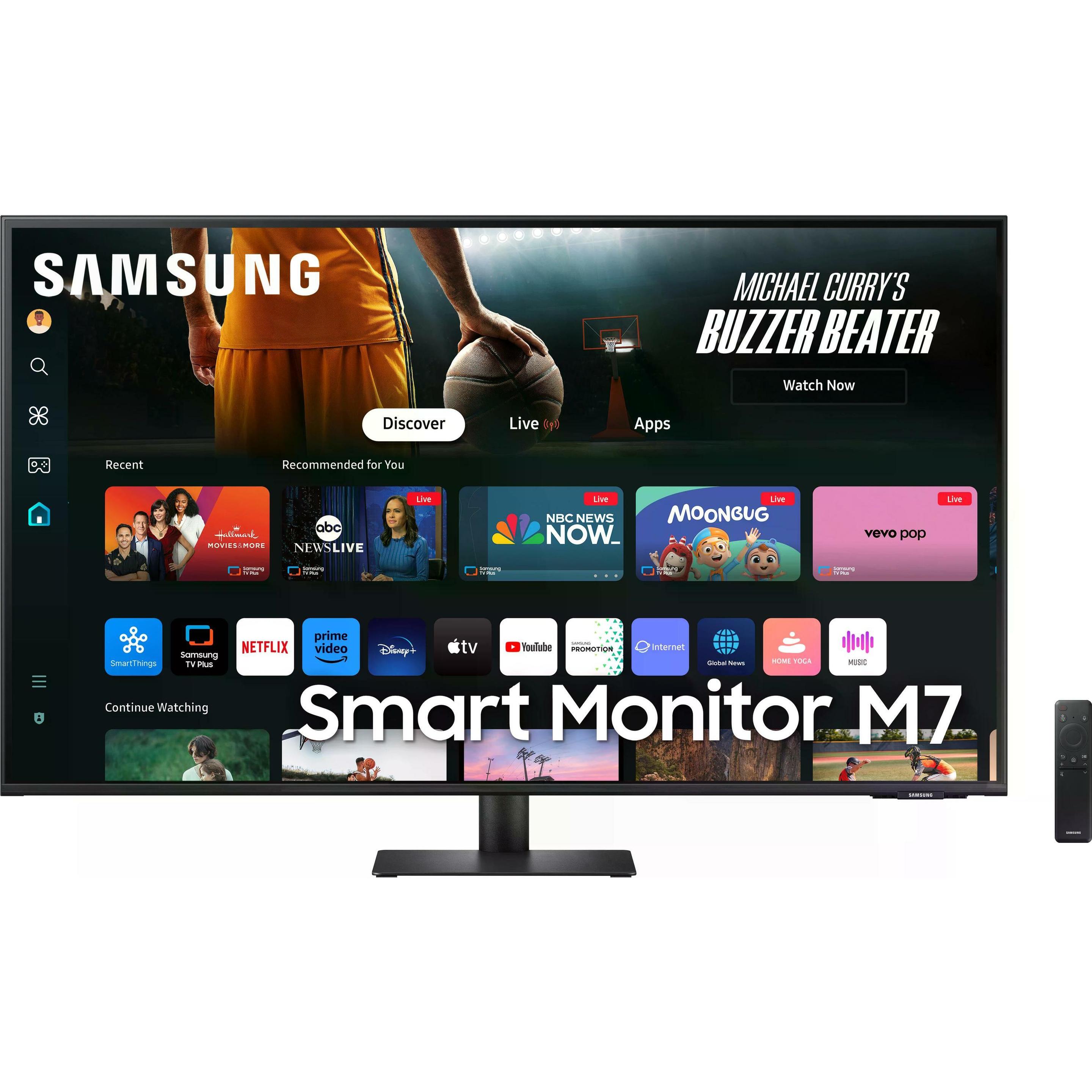 Samsung Smart M7 - M70D (3840 x 2160 Pixel, 43"), Monitor, Schwarz
