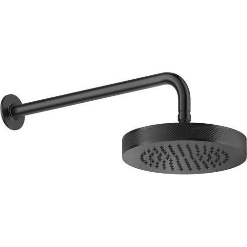 Gessi, Badarmatur, Inciso Antikalk-Dekor-Kopfbrause D218 mm, mit Gelenk und Wandarm 389 mm, 1/2 Anschluss Bei 3 b