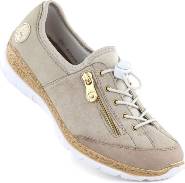 Image du produit Rieker Beige Damen-Slipper aus Leder (38)