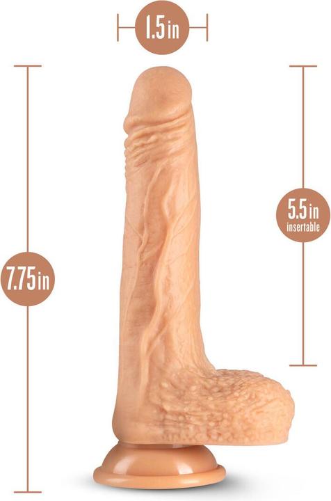 Actual product image Blush Silicone Dr Grey- 7 Inch Thrusting Rotating 10 Vibration Settings Dildo - Satin Smooth 1.5" R