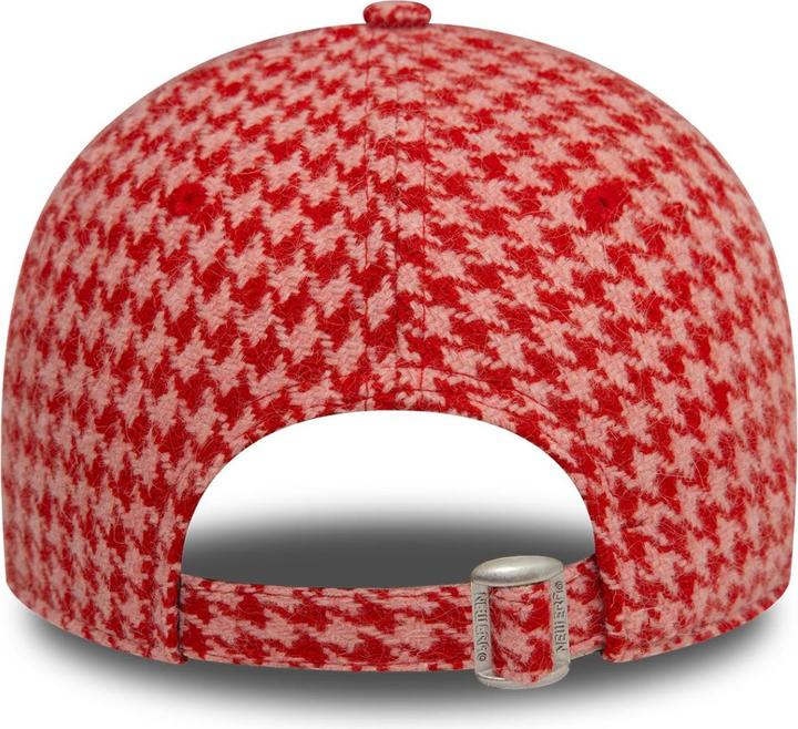 Actual product image New Era 9Forty Ladies Cap - HOUNDSTOOTH NY Yankees pink red