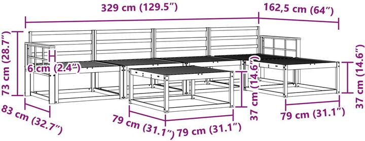 Produktbild vidaXL Sofa Set