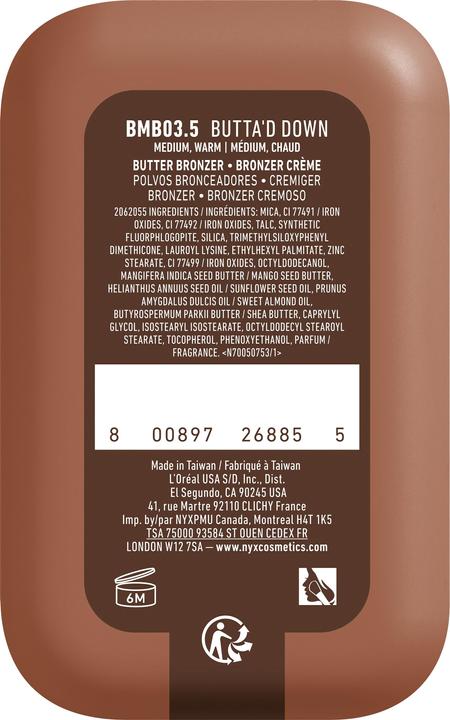 Image du produit NYX Professional Make-Up Nyx Bronzer (3.5 Butta'd Down, Contour)
