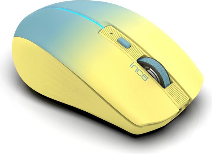 Actual product image Inca Mouse IWM-511RS Blt+Wrls RGB Colour-Base colour: Yellow (Wireless)