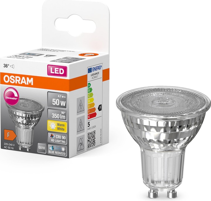 Produktbild Osram Reflektor (GU10, 4.70 W, 350 lm, 1 x, F)