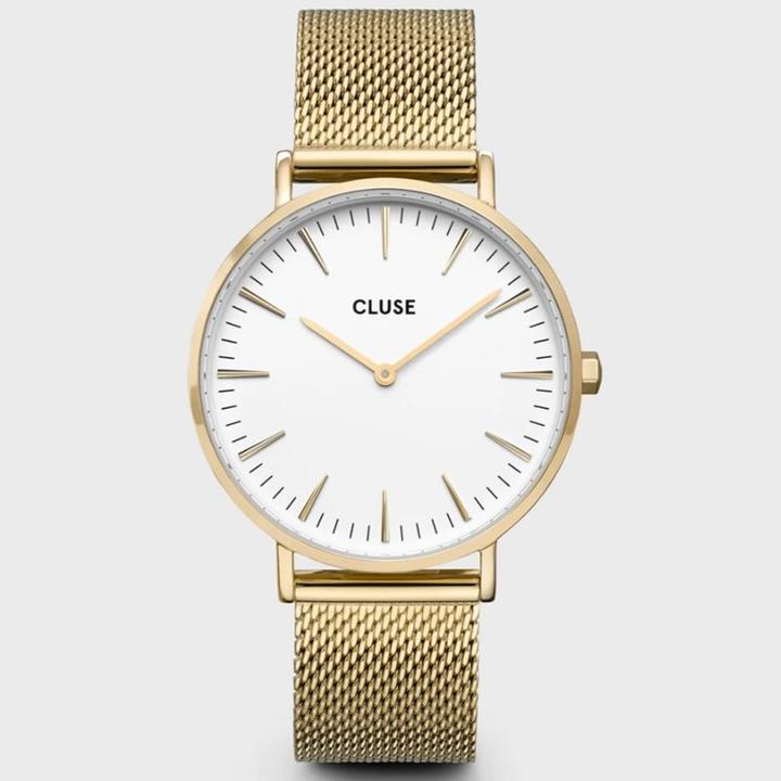 Actual product image Cluse La Bohème Mesh Gold (Analogue wristwatch, 38 mm)
