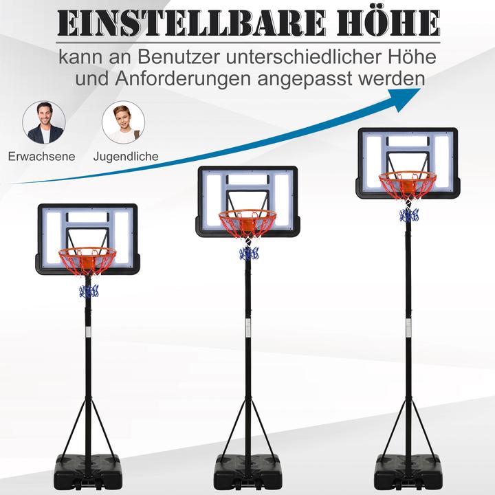 Produktbild Homcom Basketballkorb mit 2 Rädern