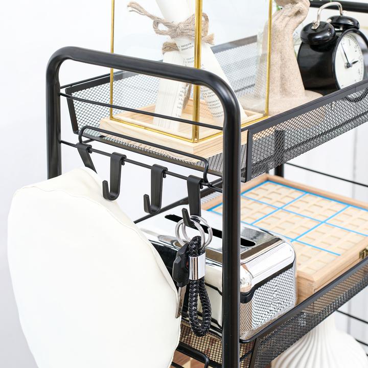 Produktbild Homcom Servierwagen Stahl Schwarz