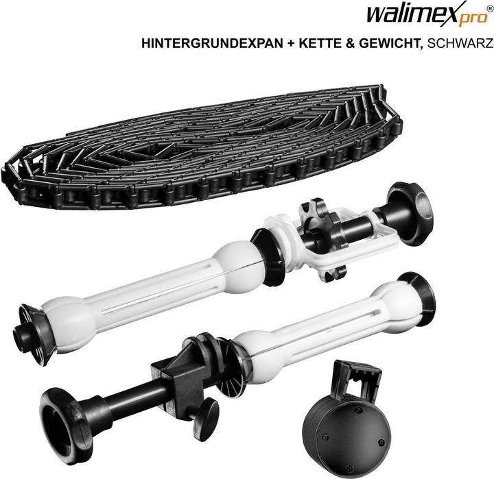 Produktbild Walimex Hintergrundexpan + Kette & Gewicht (13 cm, 37 cm)
