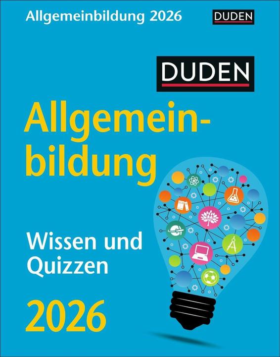 Harenberg Duden Allgemeinbildung Tagesabreisskalender 2026 - Wissen und Quizzen